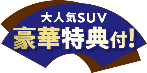 大人気SUV 豪華特典付！